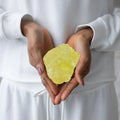 1pc/2pcs Large Natural Citrine Raw Stone, Spirit Chakras Protect Home Decor Gifts, Office Fish Tank Decoration Stone