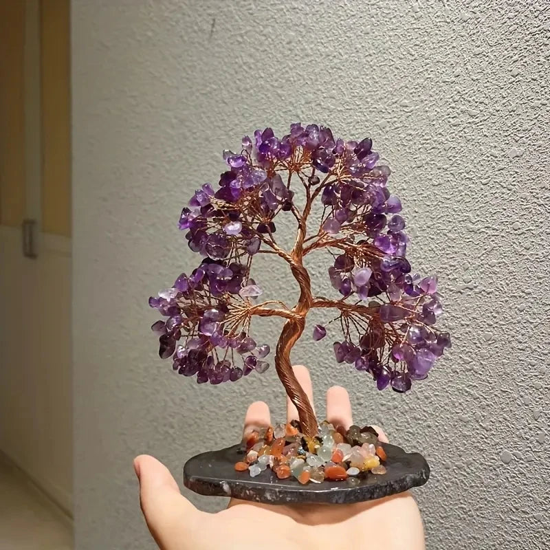 Natural Amethyst Crystal Money Tree