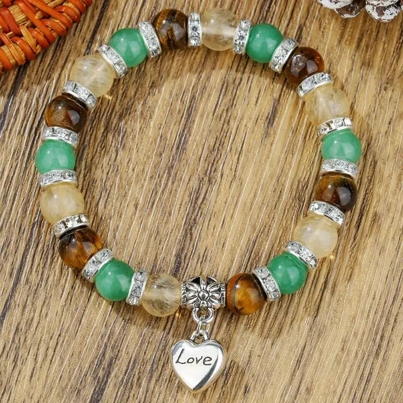 Handmade Natural Citrine Bracelet – Genuine Gemstone Crystal Jewelry