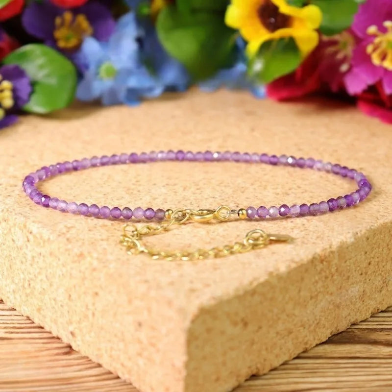 Natural Amethyst Gemstone Bracelet
