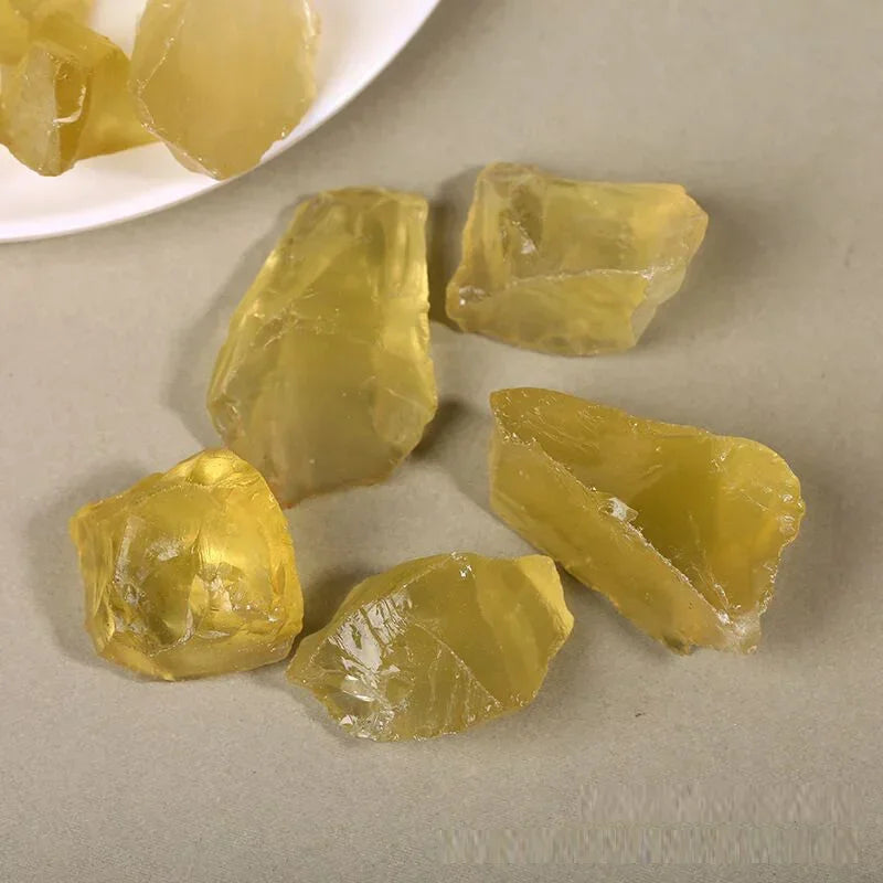100% Natural Citrine Crystal Rough Stone Healing Yellow Crystal Stones Minerals Specimen Home Decoration