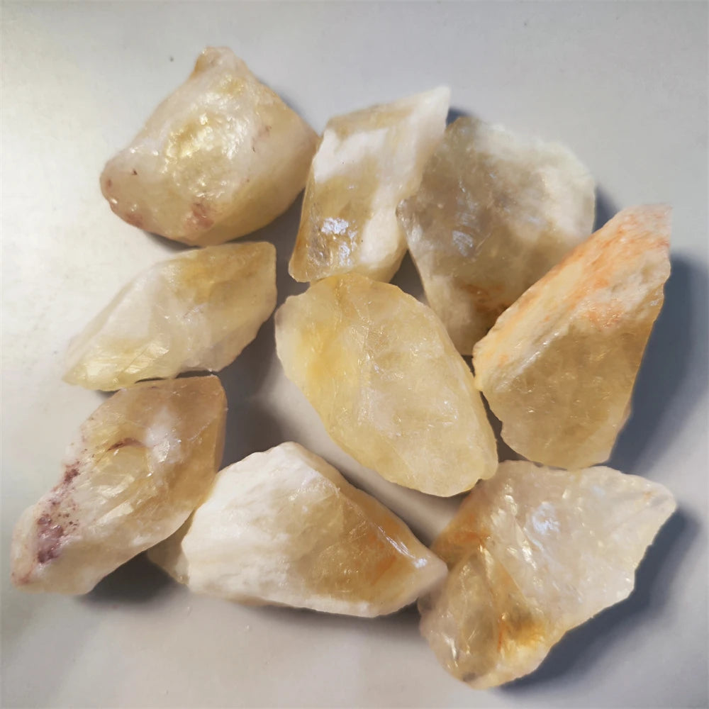 Natural Raw Citrine Healing Crystals for Jewelry Making Stone Mineral Specimen Collection Meditation Home Decoration Stone Gifts
