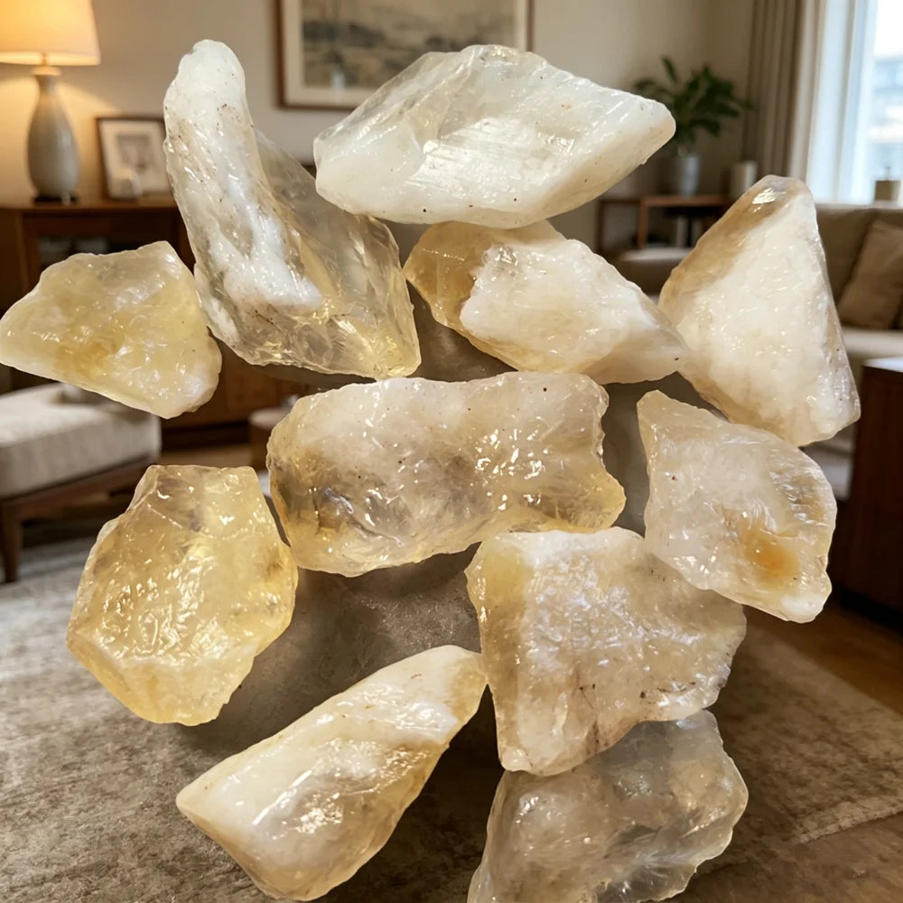 Natural Raw Citrine Healing Crystals for Jewelry Making Stone Mineral Specimen Collection Meditation Home Decoration Stone Gifts
