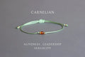 Faceted Carnelian Gemstone Bracelet