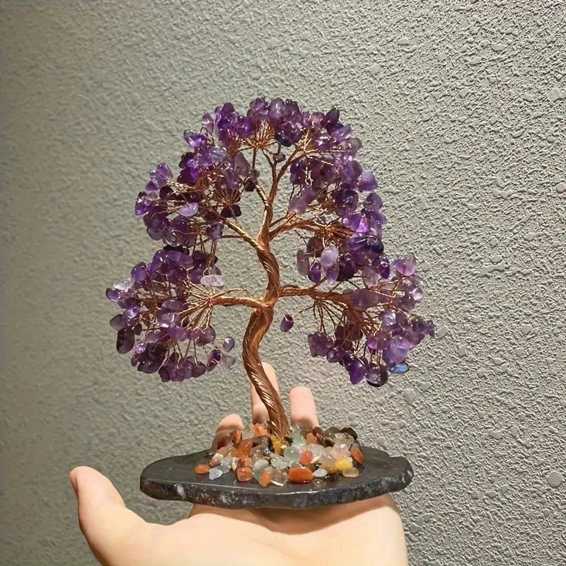 Natural Amethyst Crystal Money Tree