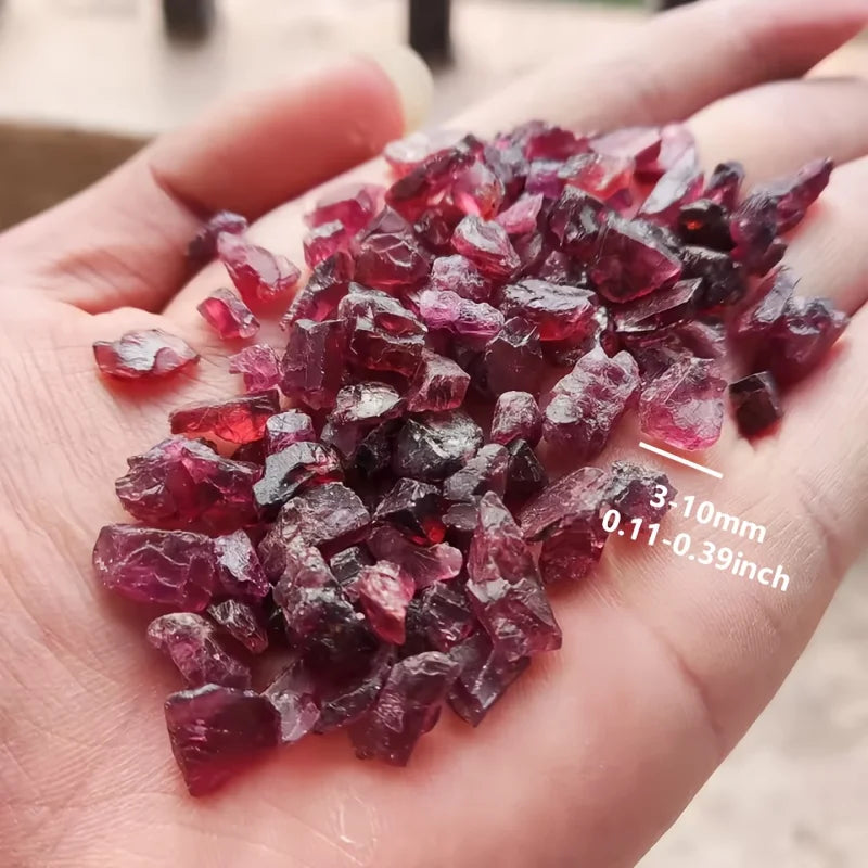 Natural Raw Garnet Crystal Chips for Jewelry Making