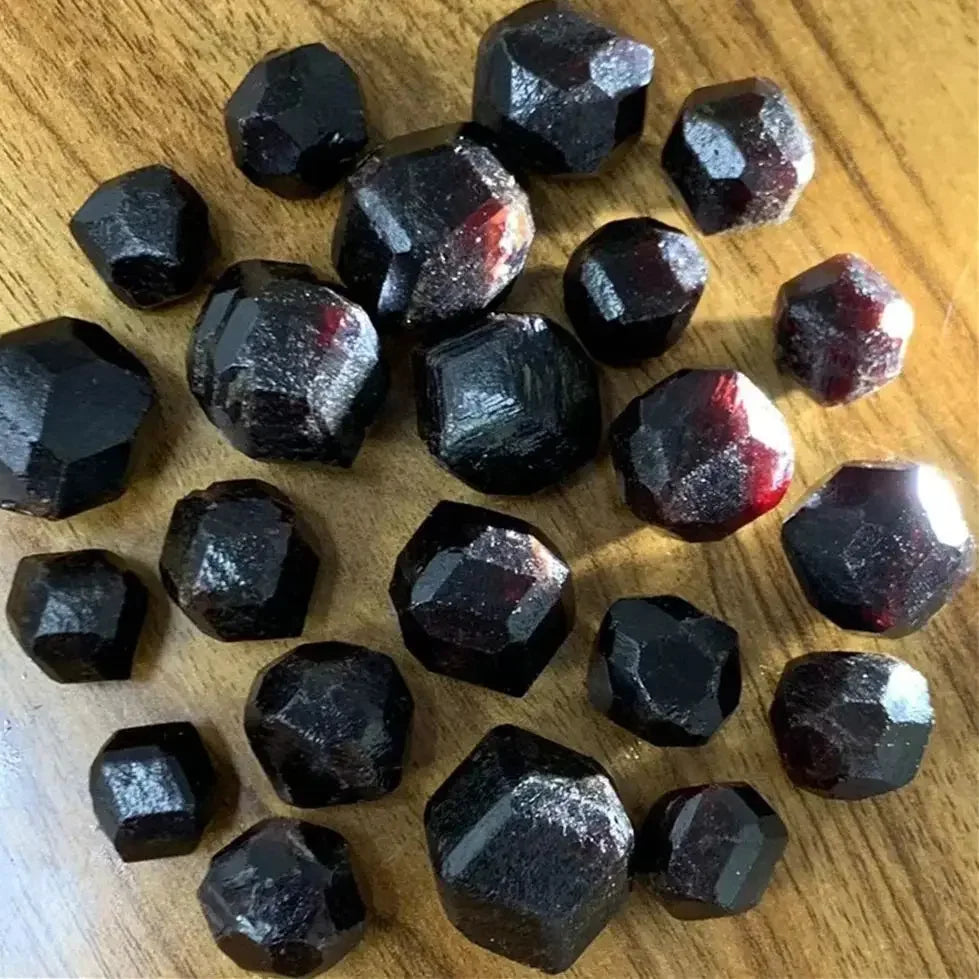 Natural Red Garnet Rough Crystal Healing Stone