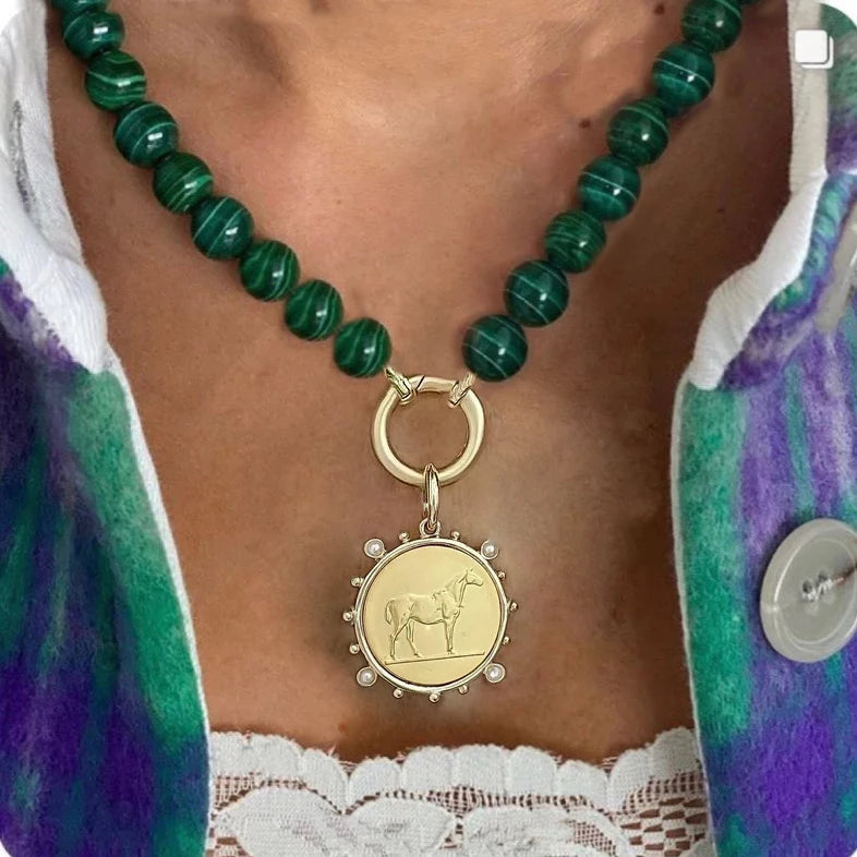 Heart Turquoise Pendant Necklace | Natural Stone December Birthstone