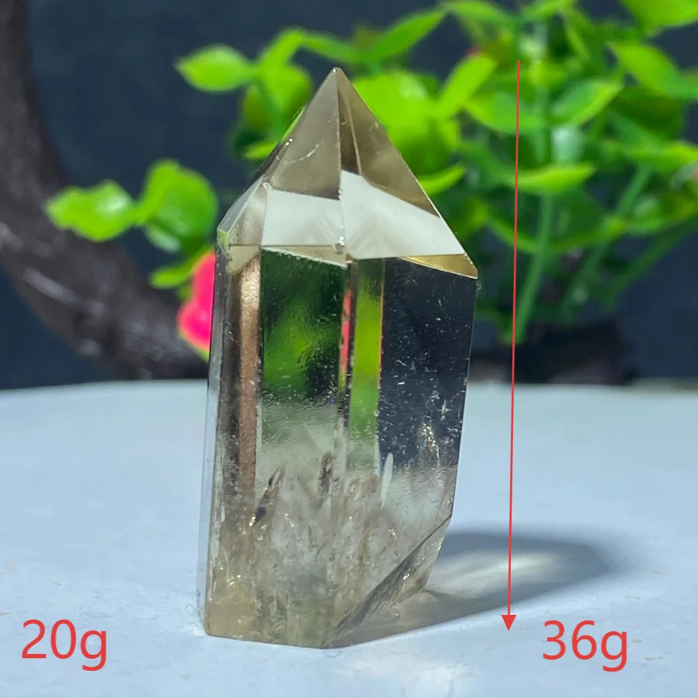 Natural Citrine Quartz Healing Pyramid Beautiful Home Decor Gift Mineral Stone Yellow Crystal Rod For Therapeutic Healing