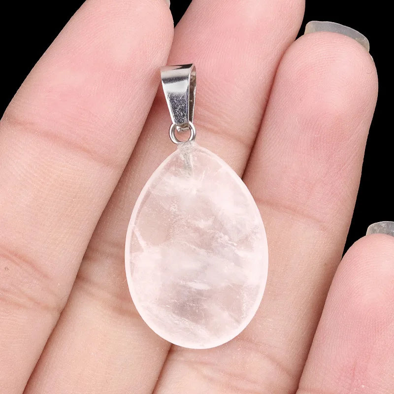 Amethyst Teardrop Birthstone Pendant Necklace