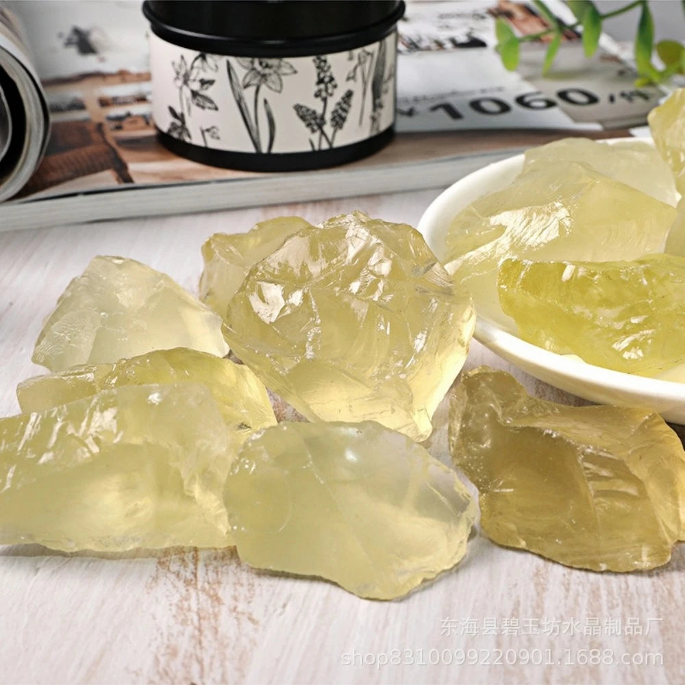 100% Natural Citrine Crystal Rough Stone Healing Yellow Crystal Stones Minerals Specimen Home Decoration