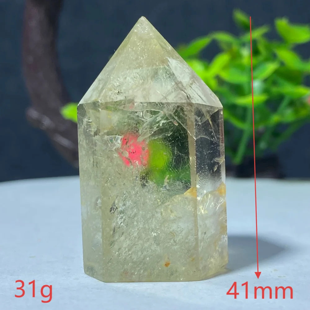 Natural Citrine Quartz Healing Pyramid Beautiful Home Decor Gift Mineral Stone Yellow Crystal Rod For Therapeutic Healing