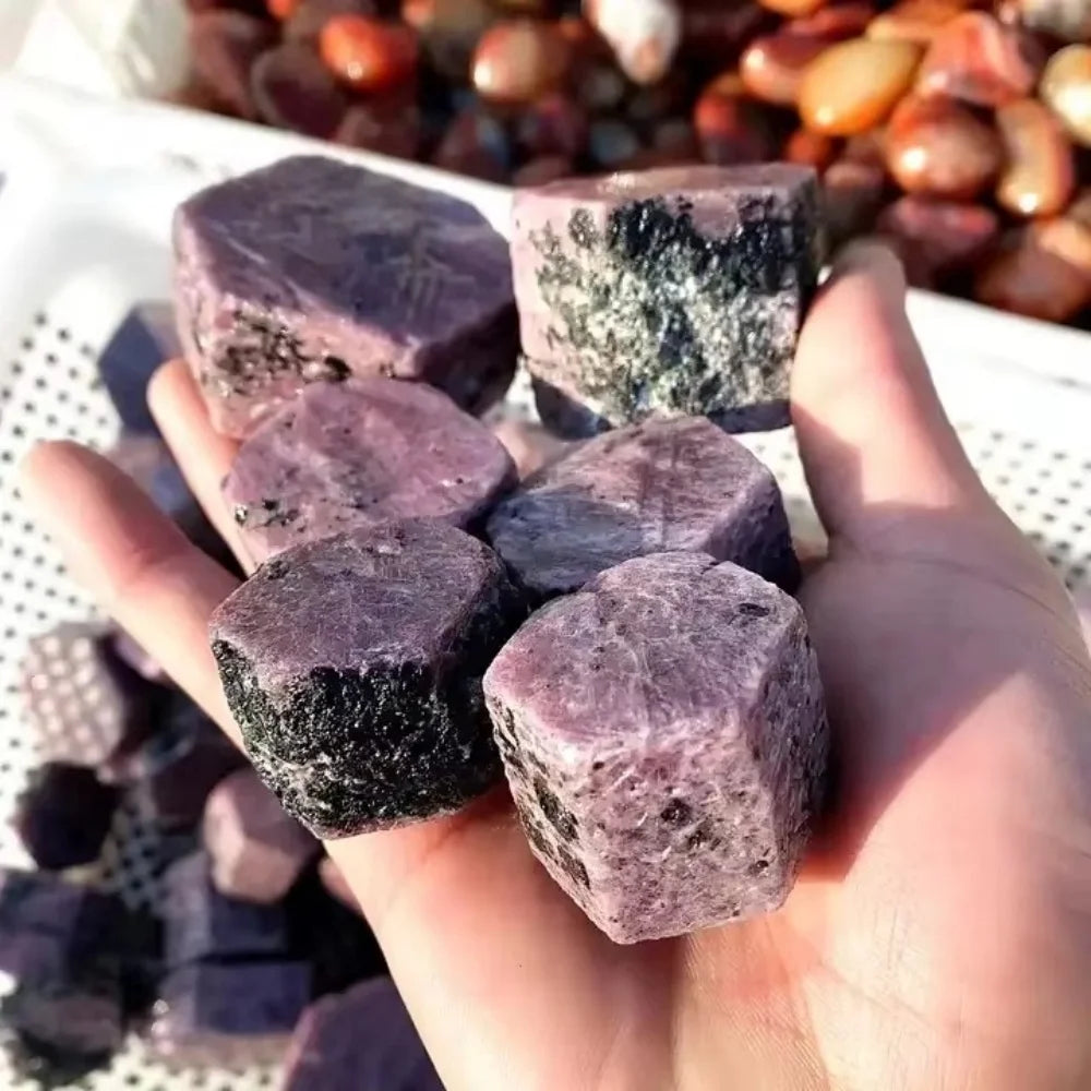 Natural Ruby Corundum Raw Crystal Stone | Genuine July Birthstone