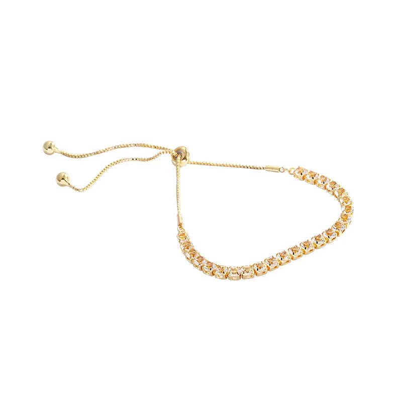 Natural Opal Flower Bracelet – Gold Plated Adjustable Bracelet for Women