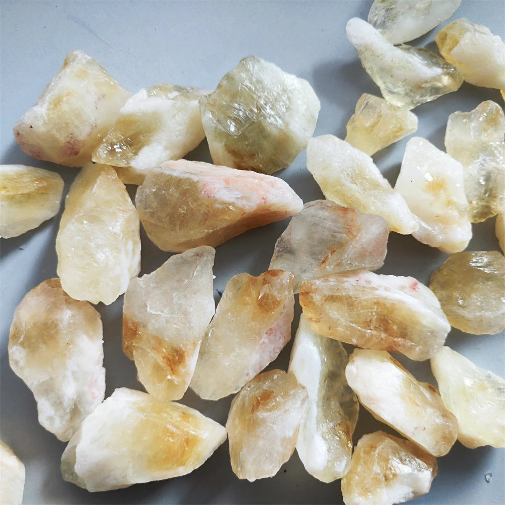 Natural Raw Citrine Healing Crystals for Jewelry Making Stone Mineral Specimen Collection Meditation Home Decoration Stone Gifts