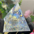 White Lotus Opal Orgone Pyramid | Crystal Home Décor