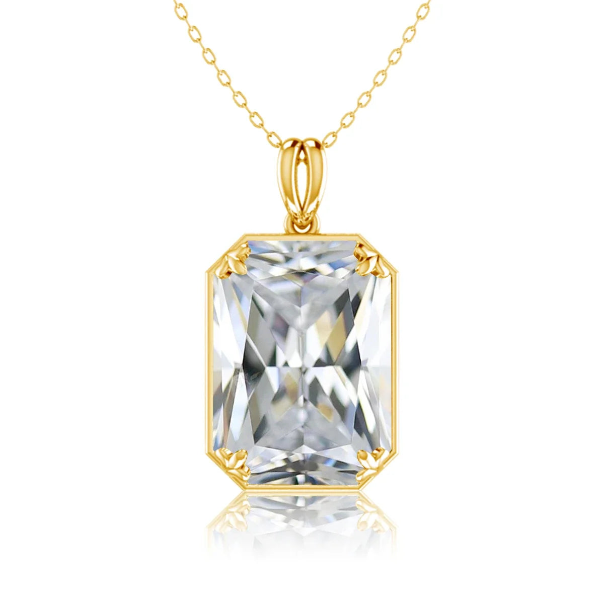 Real Sterling Sliver Necklace Pendant Peridot Birthstone Gold Plated Fine Jewelry  Anniversary Party For Women Accessorie