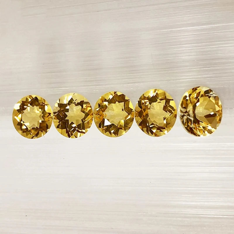 Natural Citrine Loose Gemstones – Genuine Yellow Crystal for Jewelry Making