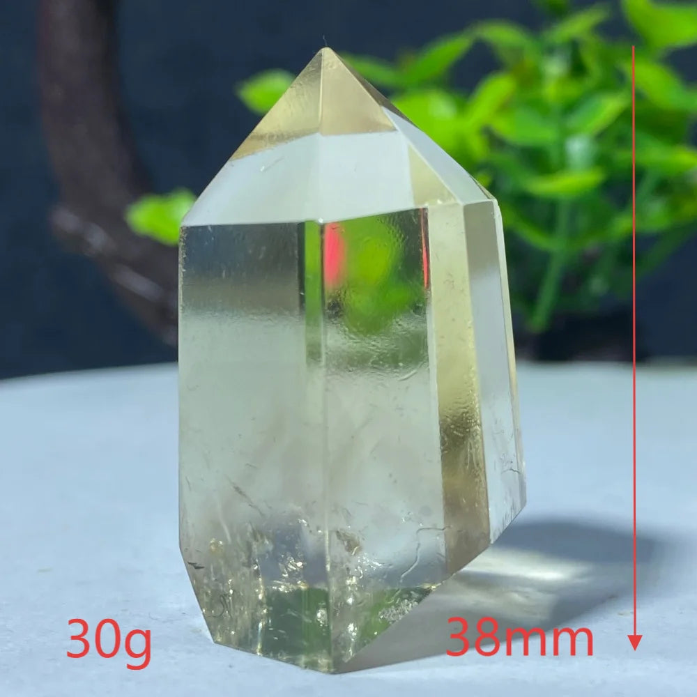 Natural Citrine Quartz Healing Pyramid Beautiful Home Decor Gift Mineral Stone Yellow Crystal Rod For Therapeutic Healing