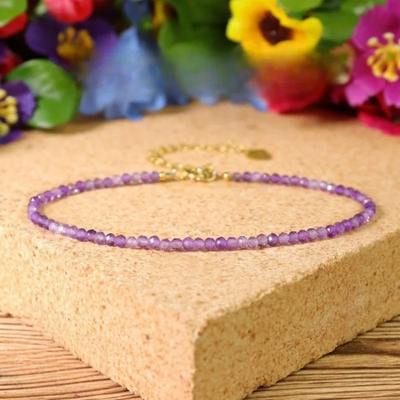 Natural Amethyst Gemstone Bracelet