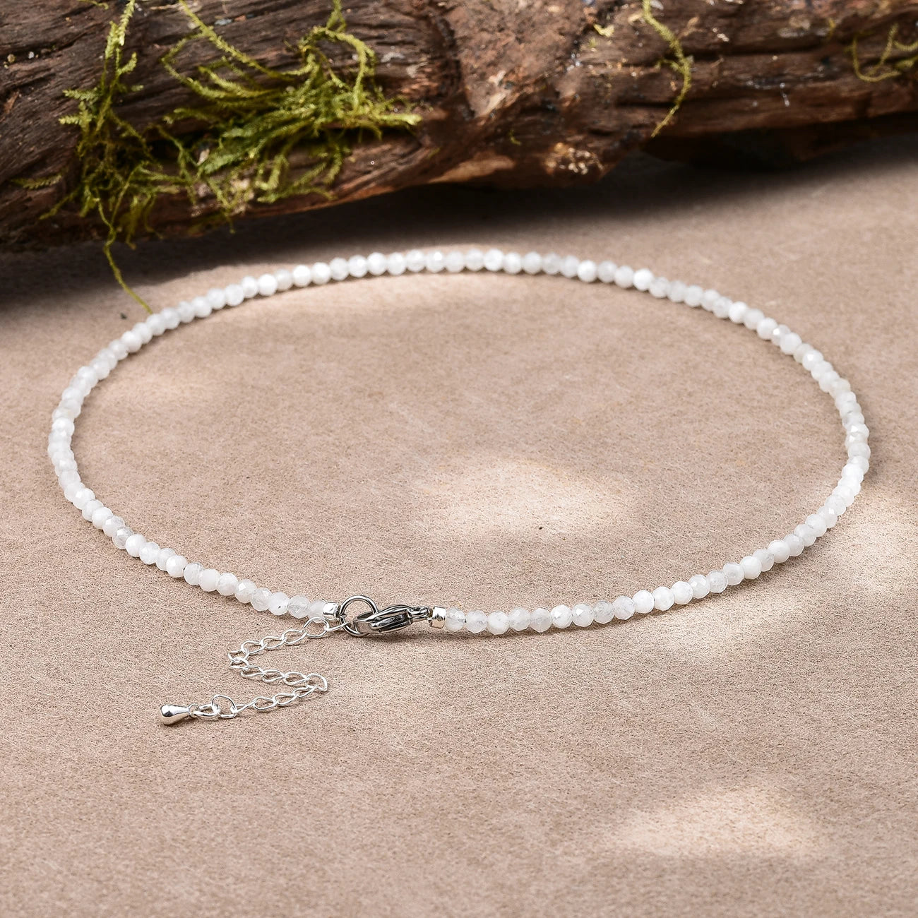 June Birthstone Moonstone Choker Necklace