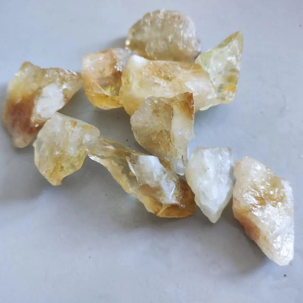 Natural Raw Citrine Healing Crystals for Jewelry Making Stone Mineral Specimen Collection Meditation Home Decoration Stone Gifts
