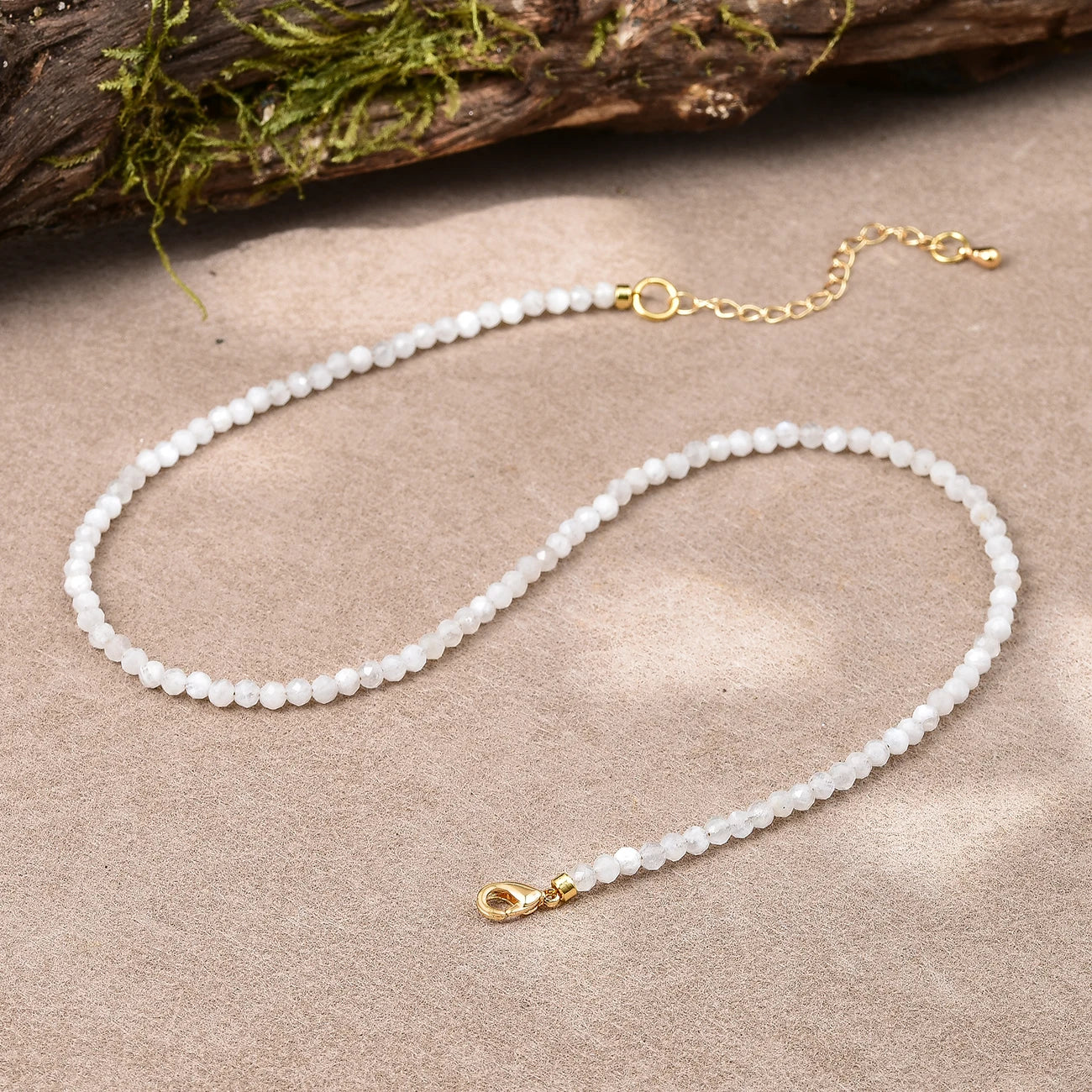 June Birthstone Moonstone Choker Necklace