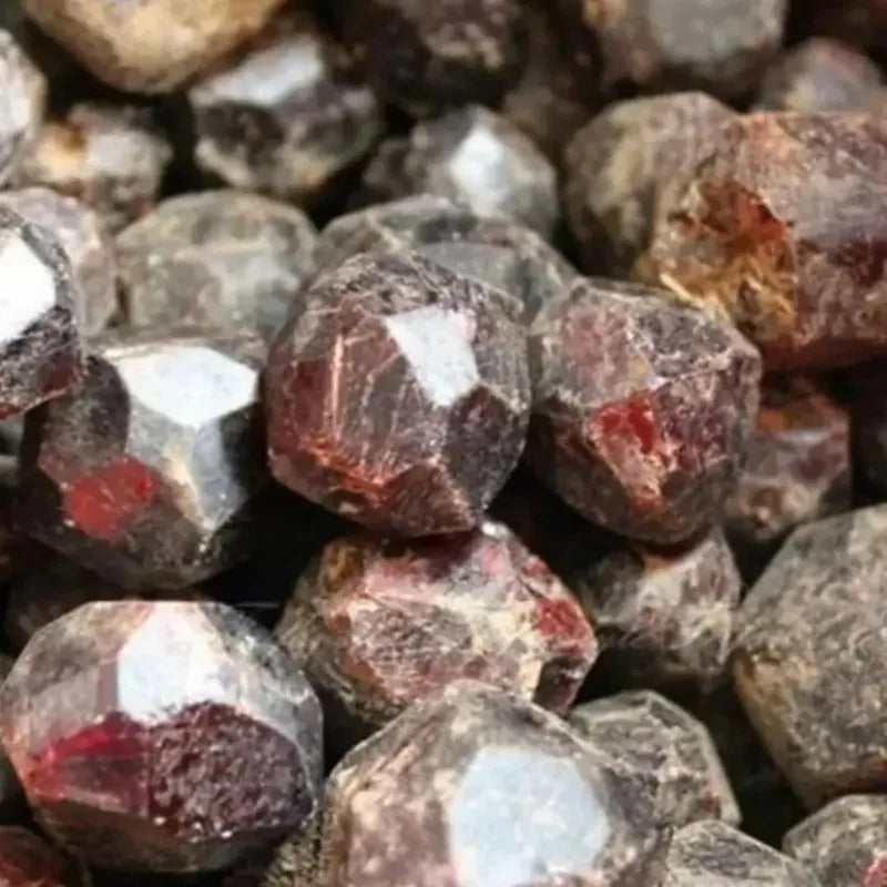 Natural Red Garnet Rough Crystal Healing Stone