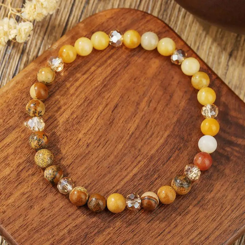 Handmade Natural Citrine Bracelet – Genuine Gemstone Crystal Jewelry