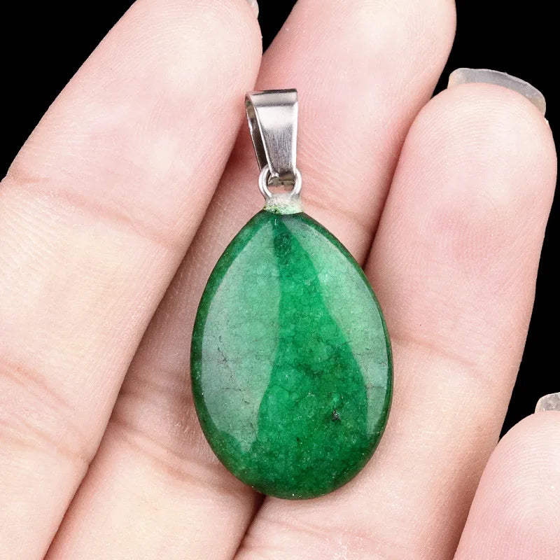 Amethyst Teardrop Birthstone Pendant Necklace