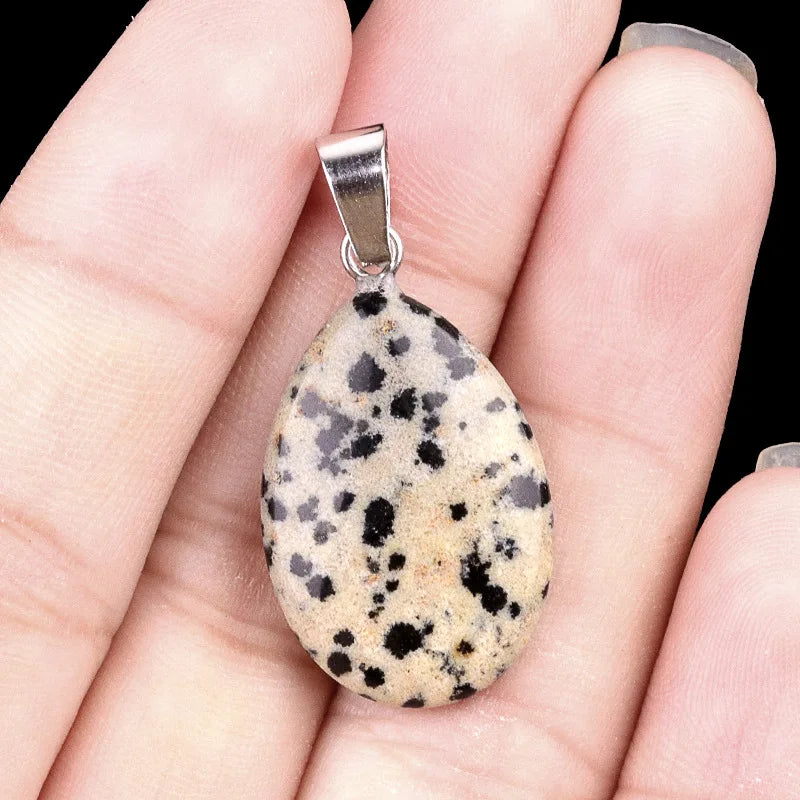Amethyst Teardrop Birthstone Pendant Necklace