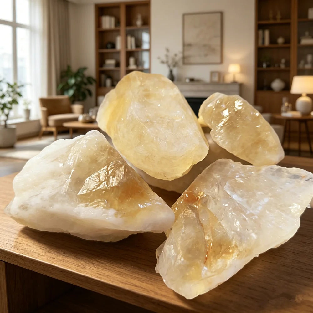 Natural Raw Citrine Healing Crystals for Jewelry Making Stone Mineral Specimen Collection Meditation Home Decoration Stone Gifts