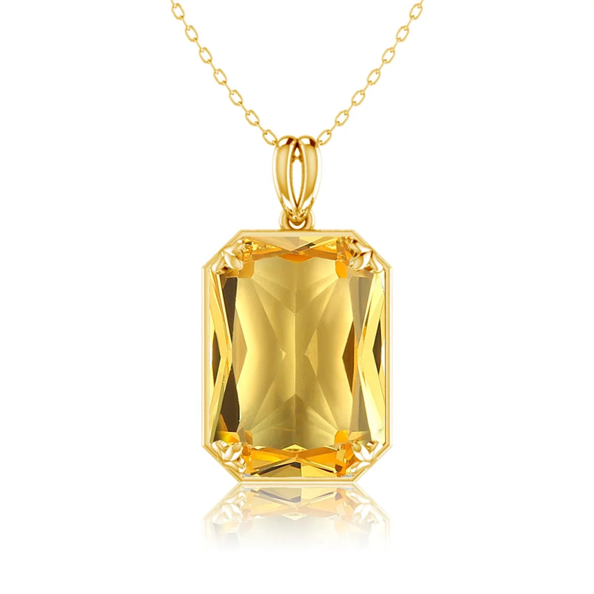 Real Sterling Sliver Necklace Pendant Peridot Birthstone Gold Plated Fine Jewelry  Anniversary Party For Women Accessorie