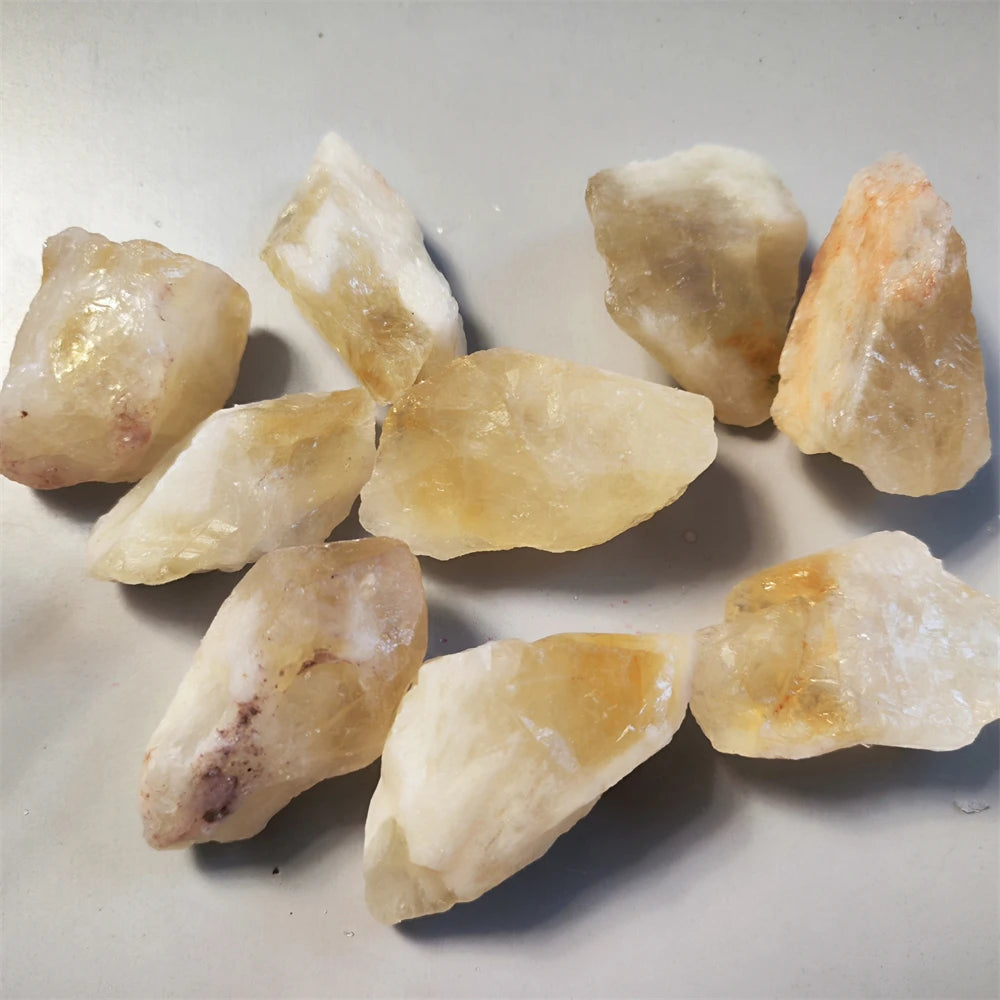 Natural Raw Citrine Healing Crystals for Jewelry Making Stone Mineral Specimen Collection Meditation Home Decoration Stone Gifts