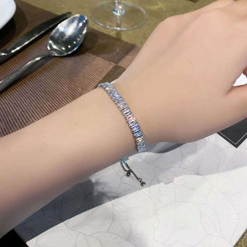 Natural Opal Flower Bracelet – Gold Plated Adjustable Bracelet for Women