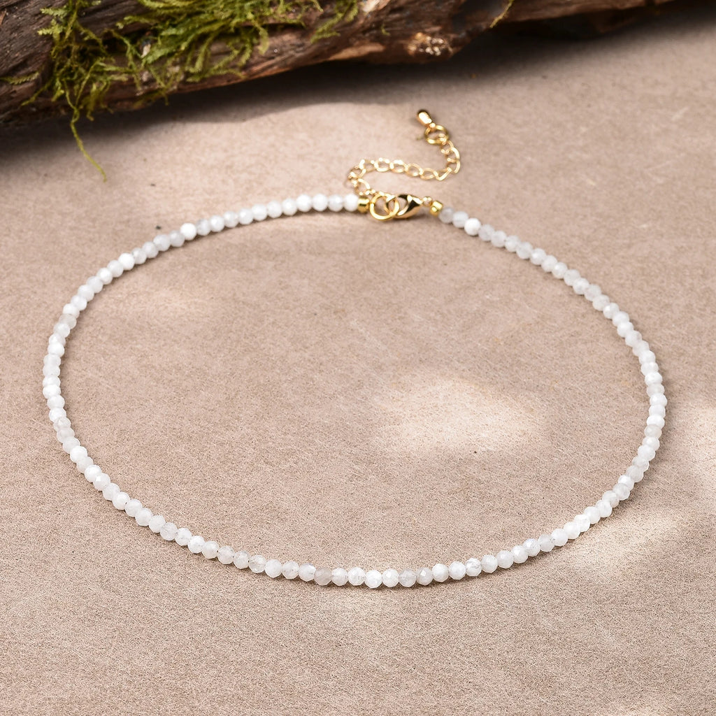 June Birthstone Moonstone Choker Necklace