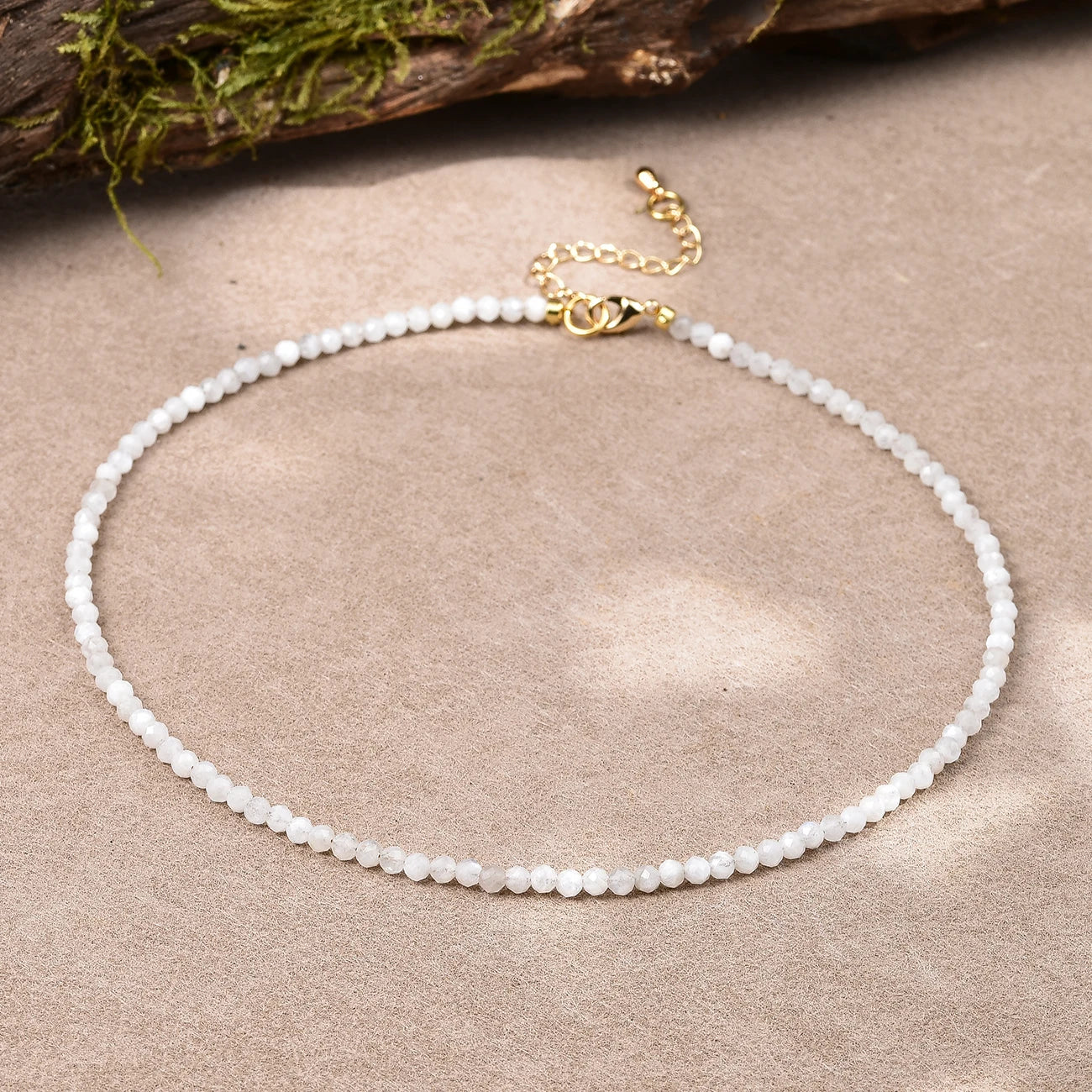 June Birthstone Moonstone Choker Necklace