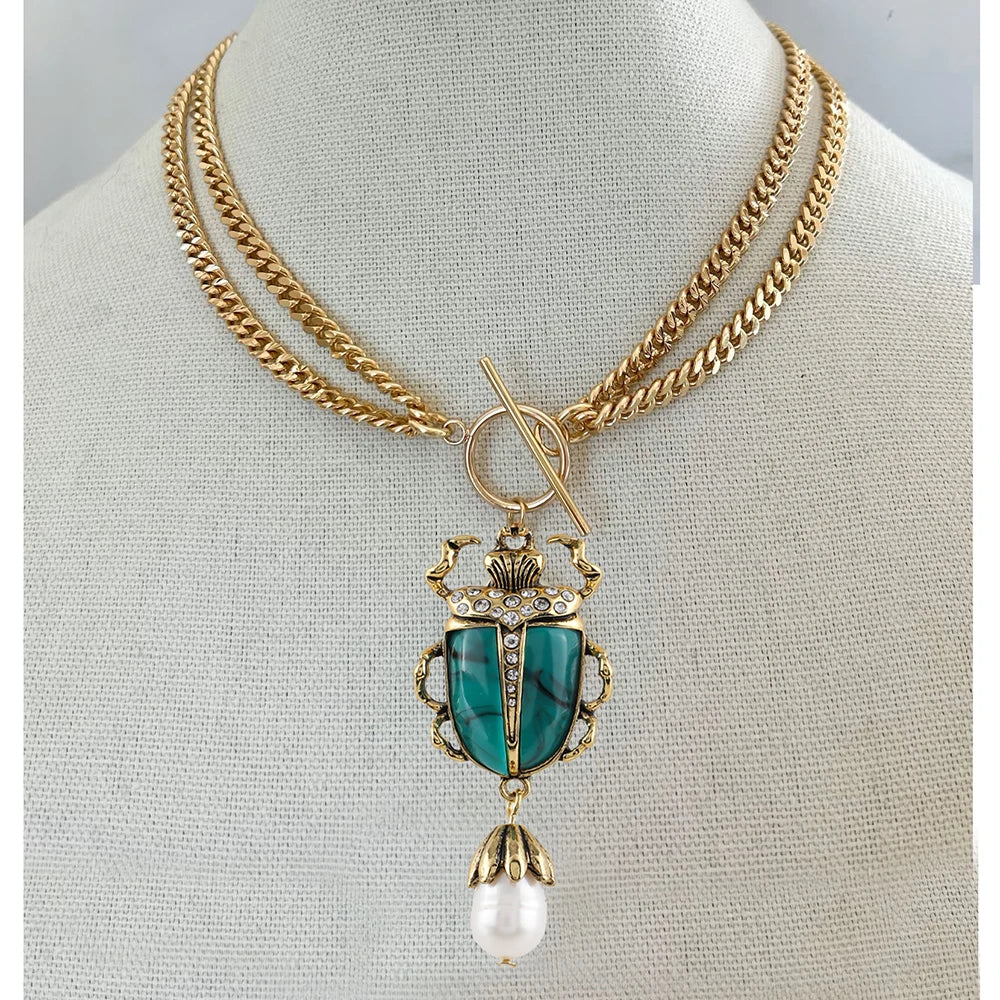 Heart Turquoise Pendant Necklace | Natural Stone December Birthstone
