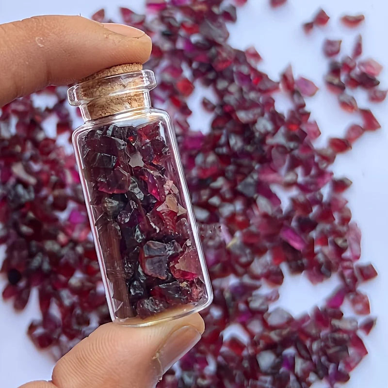 Natural Raw Garnet Crystal Chips for Jewelry Making