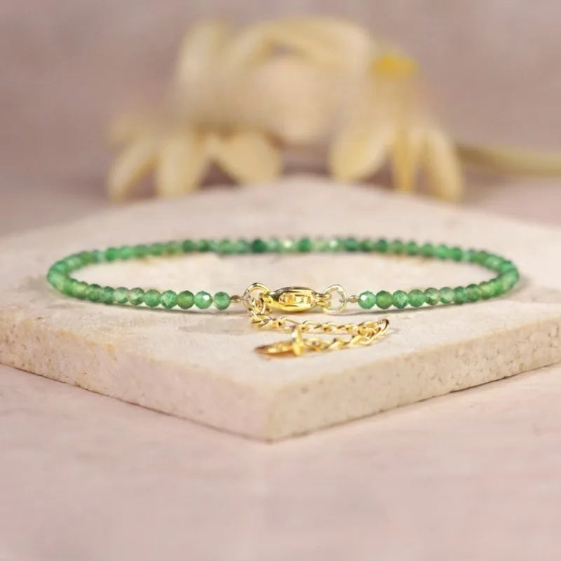 Emerald Heart Birthstone Bracelet