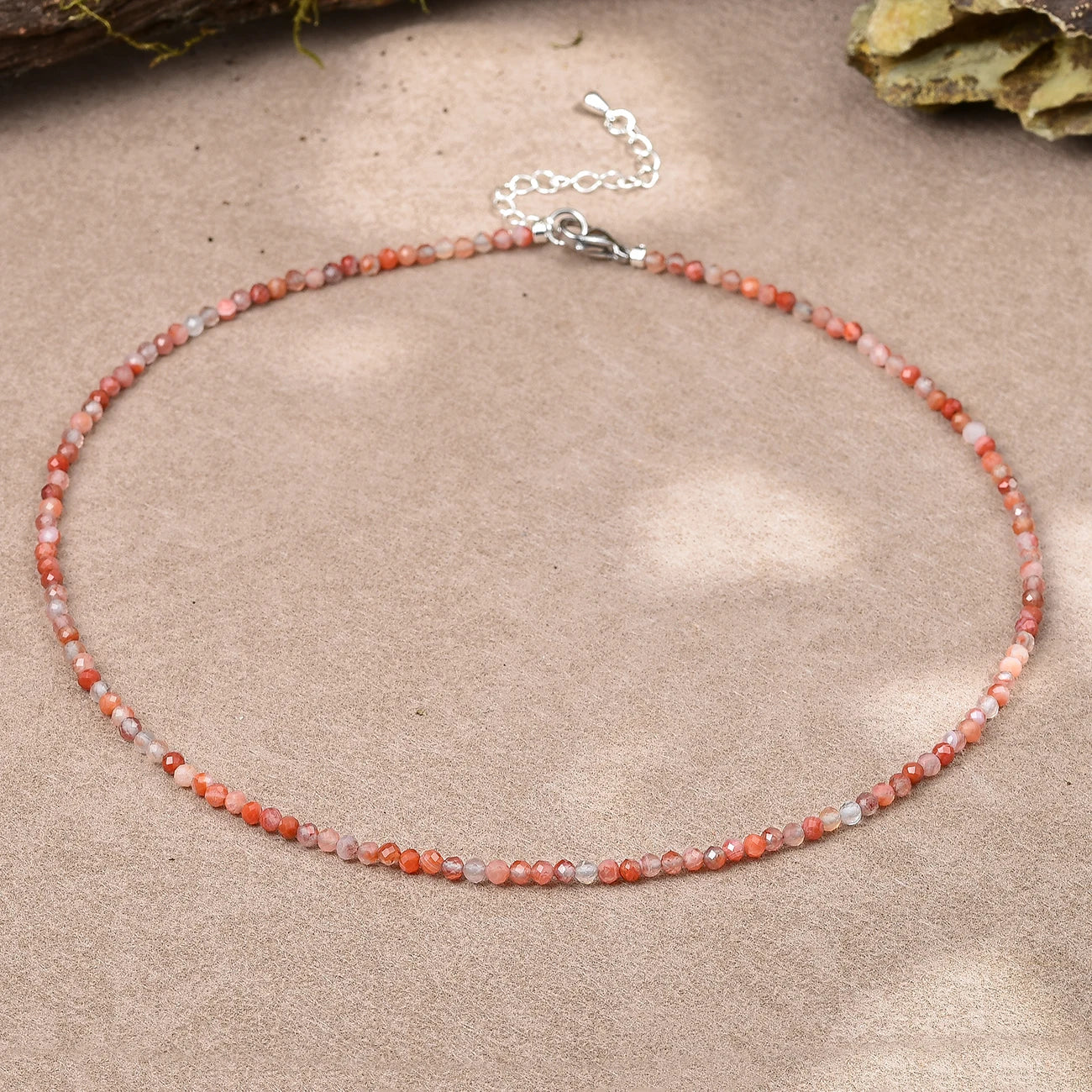 June Birthstone Moonstone Choker Necklace New