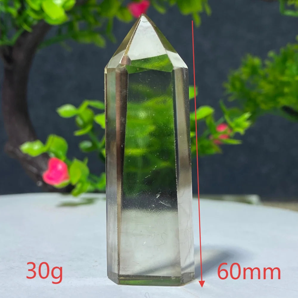 Natural Citrine Quartz Healing Pyramid Beautiful Home Decor Gift Mineral Stone Yellow Crystal Rod For Therapeutic Healing