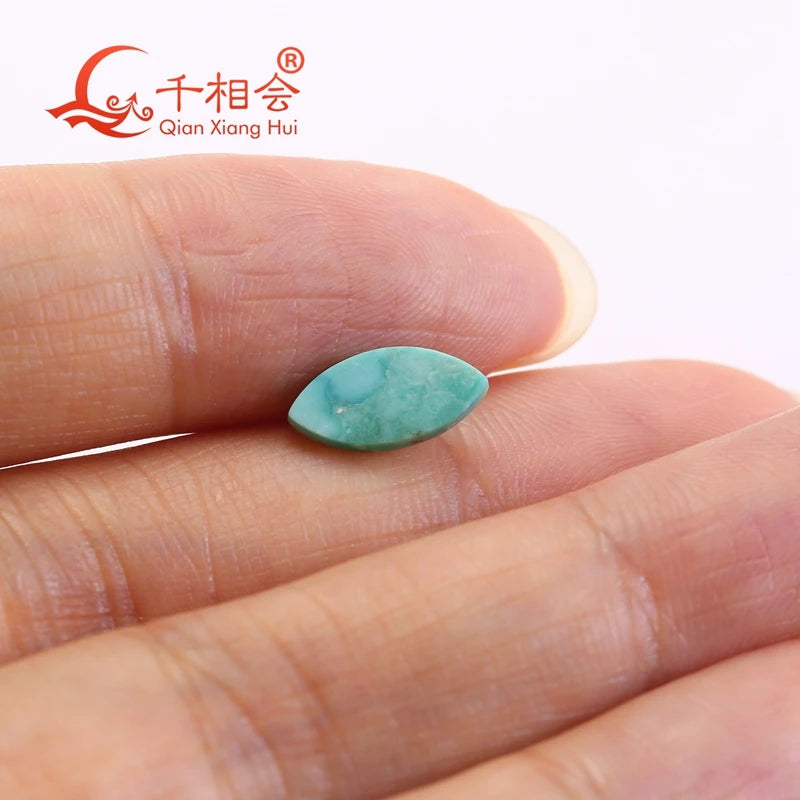 Natural Turquoise Loose Gemstone 1.3 Carat | Certified Cabochon