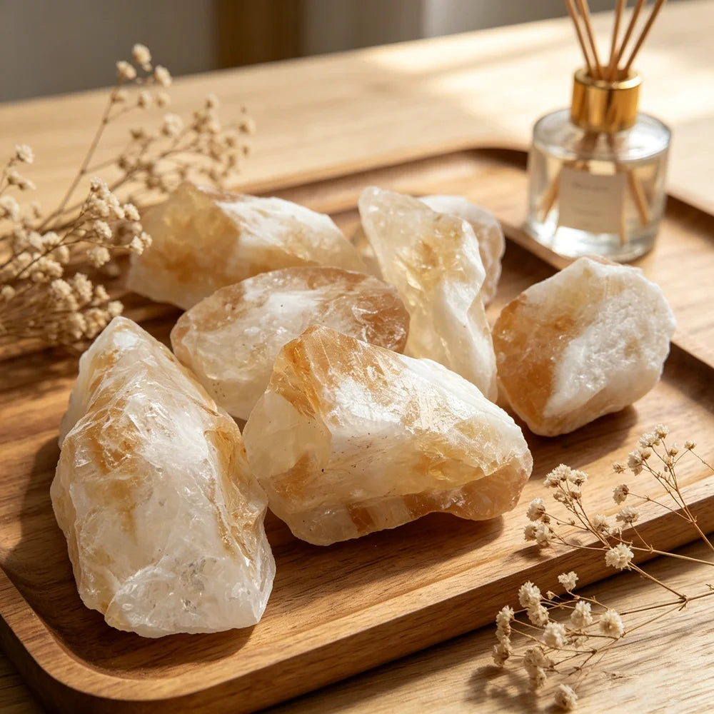 Natural Raw Citrine Healing Crystals for Jewelry Making Stone Mineral Specimen Collection Meditation Home Decoration Stone Gifts