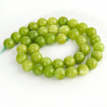 Natural Peridot Chalcedony Lemon Green Jades Stone Beads For Jewelry Making DIY Bracelets Necklace Accessories Supplies 6/8/10mm