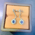 Natural Sapphire Gemstone Set in Sterling Silver