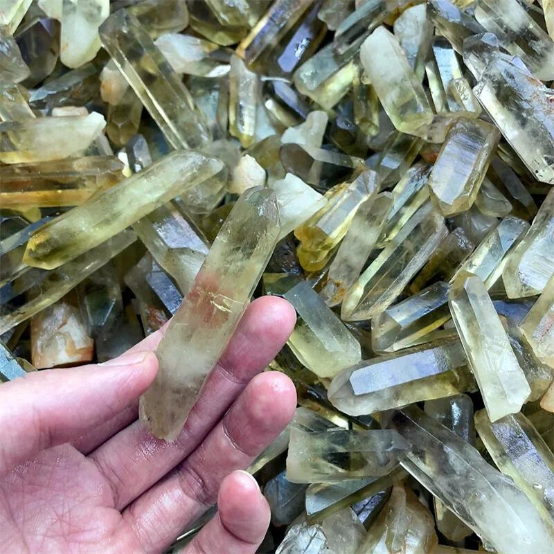 500g Natural Citrine Raw Point Quartz Crystal Cluster Raw Specimen Healing Stone Reiki Rock Ornaments Home Decoration