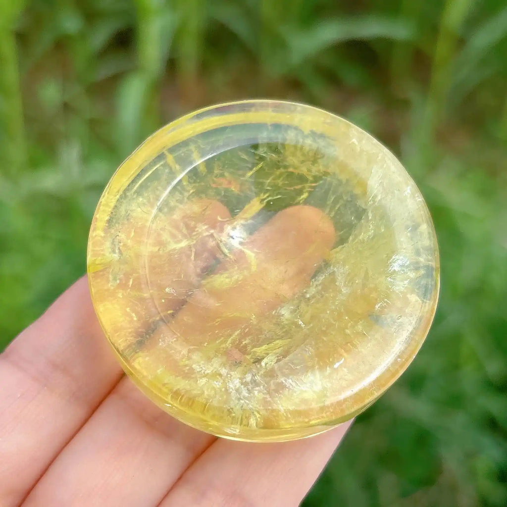 Natural Citrine Small Bowl Carving, Hand Polished Crystal Craft, Healing Mineral Stone Home Desktop Decor Art Ornament Gift