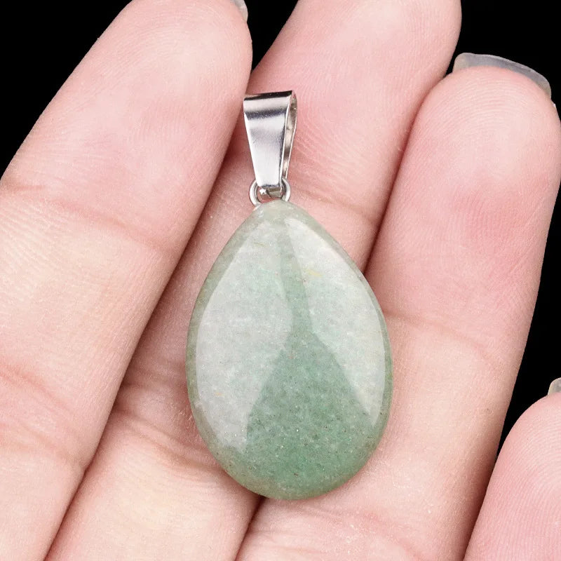 Amethyst Teardrop Birthstone Pendant Necklace