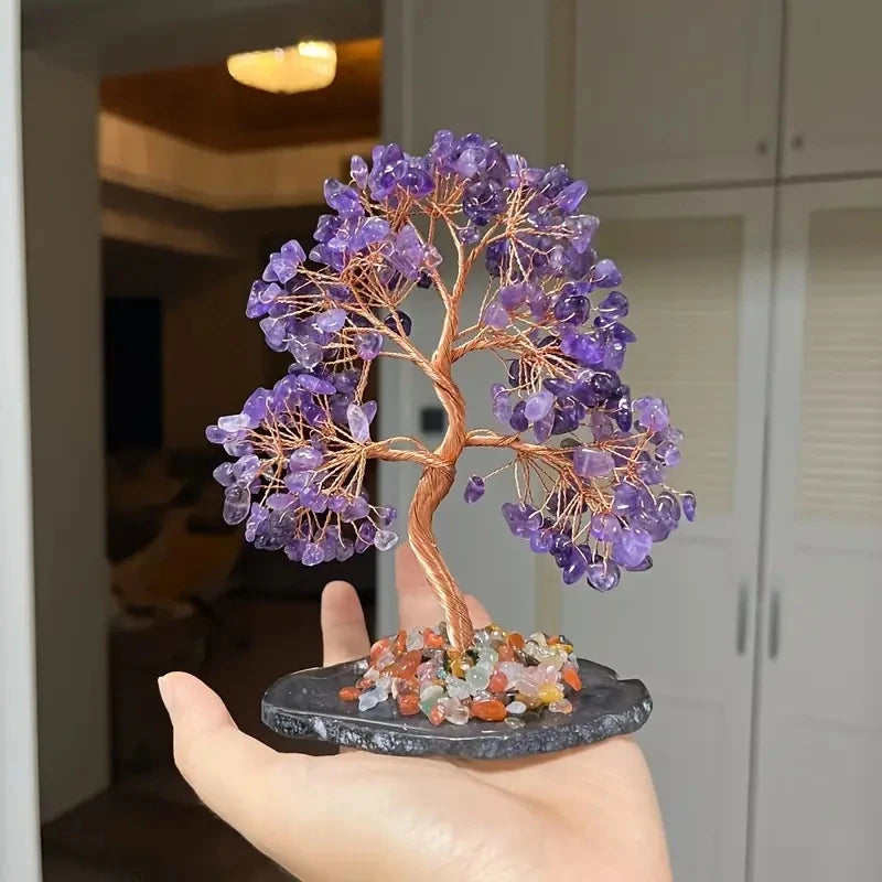 Natural Amethyst Crystal Money Tree